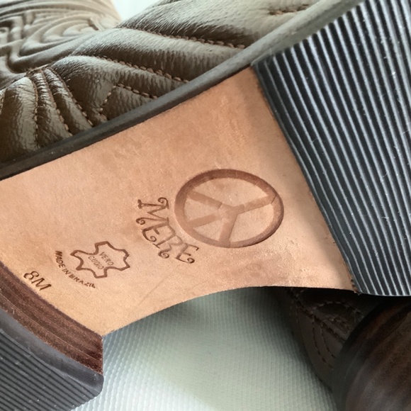 MERE Women's Brown Leather Boots, Size: 8M, Made in Brazil - Picture 14 of 15